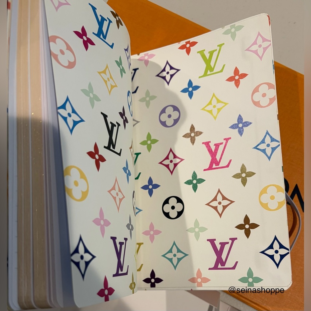 Louis Vuitton Takashi Murakami White Multicolor Notebook, LVxTM Stickers NWT - Picture 11 of 14